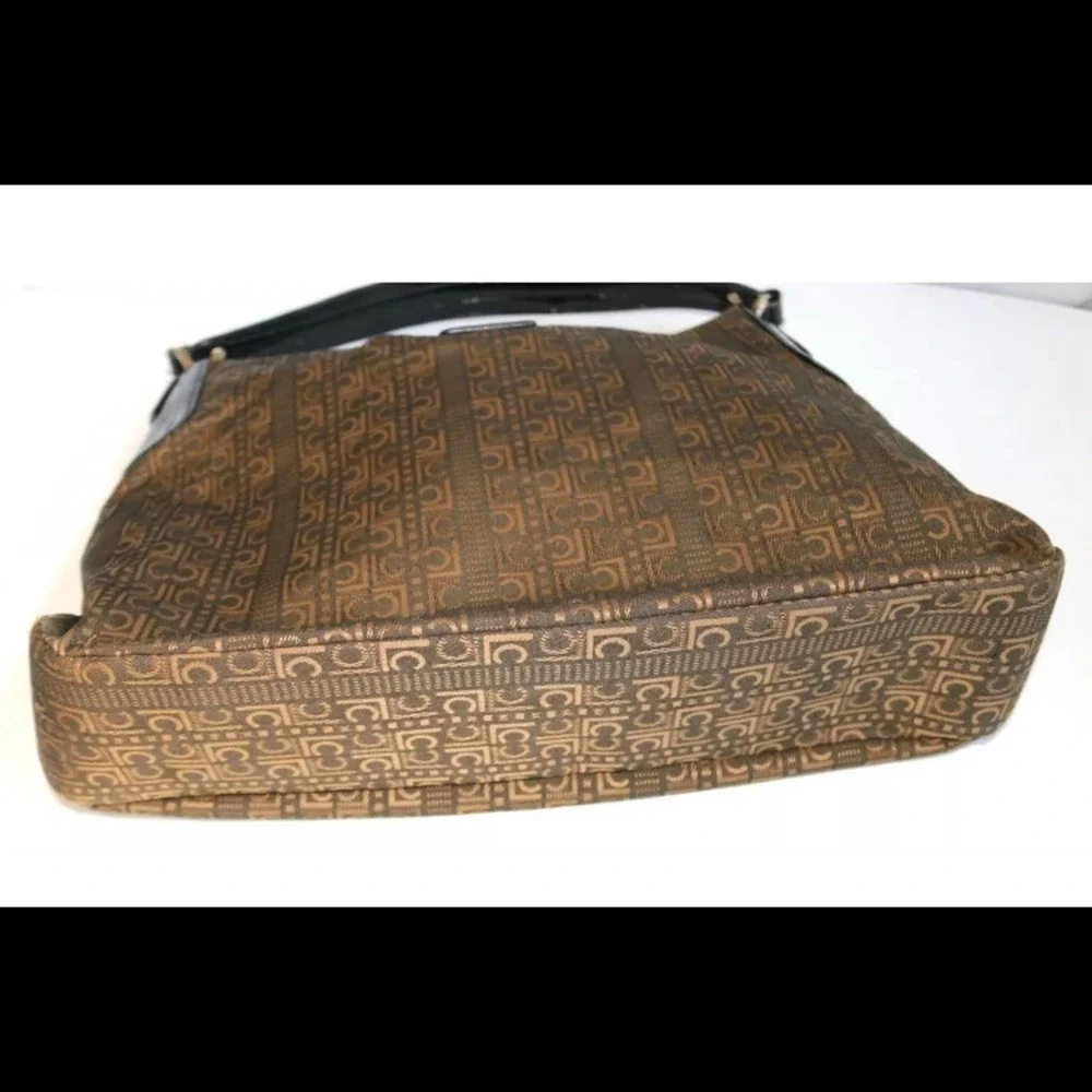 Liz Claiborne Signature Logo Purse Patent Strap SUPER CONDITION‎